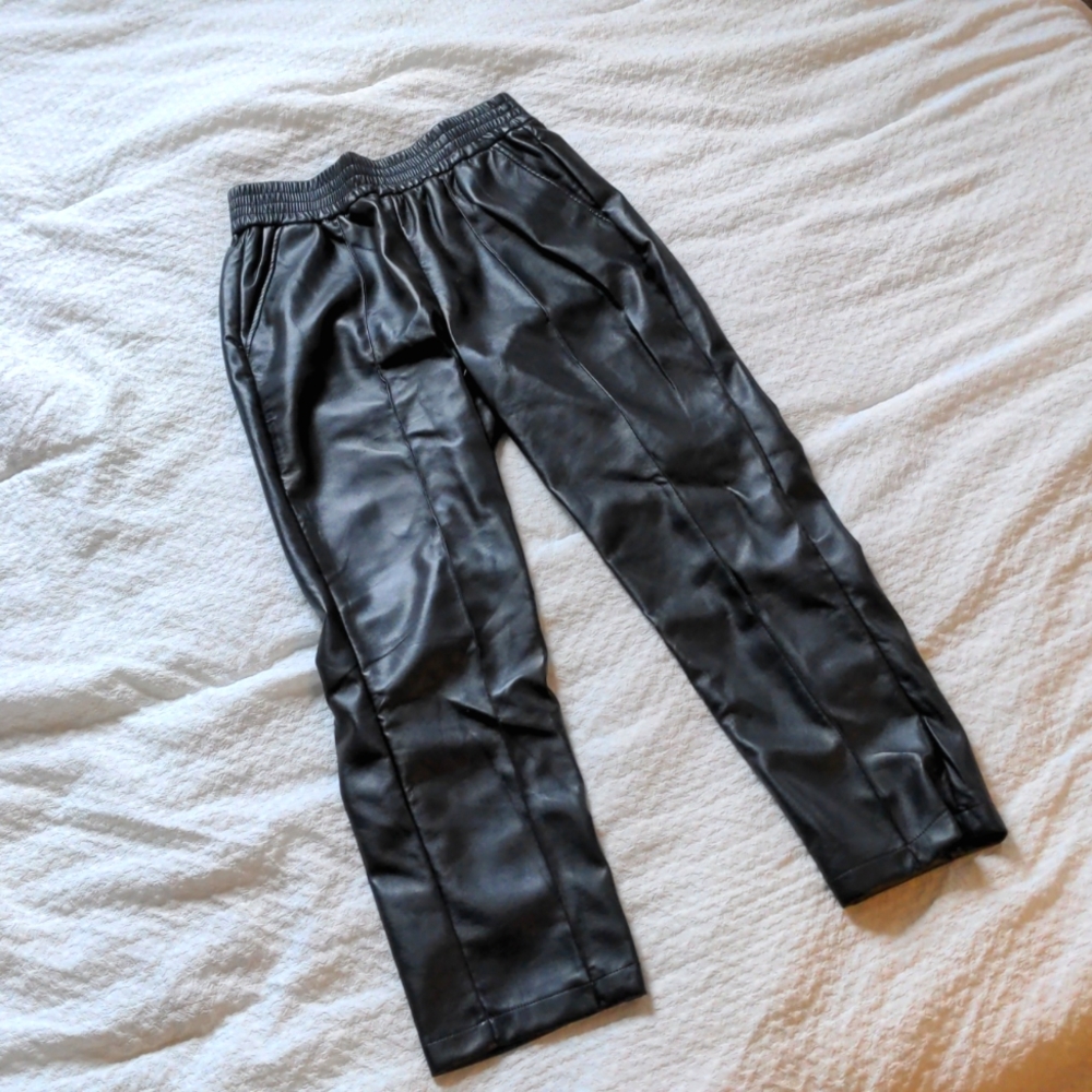 Black Pleather Pants